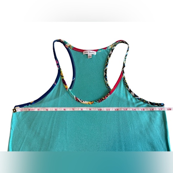 Vera Bradley Racerback Tank Nightshirt - Lounge Aqua Size Large - Picture 8 of 13